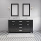 60 Inch Double Sink Bathroom Vanity set The Madison Collection