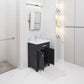24 Inch Multi Color MDF Single Bowl Ceramics Top Vanity With Double Door From The MYRA Collection