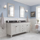 72 Inch Earl Grey Double Sink Bathroom Vanity With Mirrors. Potenza Collection