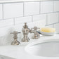 Queen 24-Inch Single Sink Quartz Carrara Vanity In Pure White set