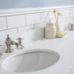 72" Palace Collection Quartz Carrara Bathroom Vanity Set, Mirror in Polished Nickel (PVD) Finish