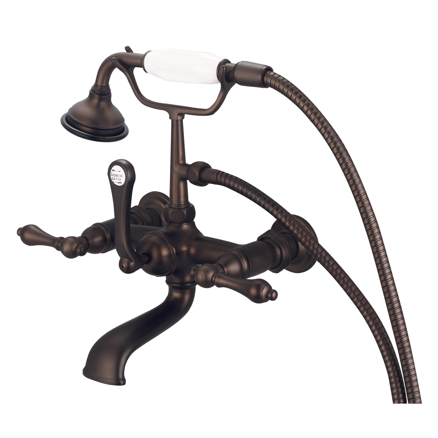 Vintage Classic Tub Faucet, Lever and Cross Handles