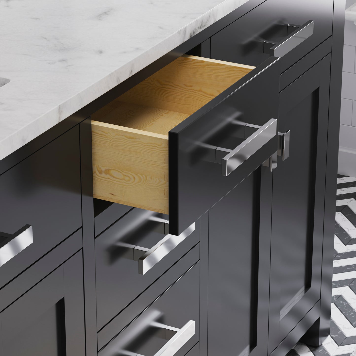 60 Inch Double Sink Bathroom Vanity set The Madison Collection