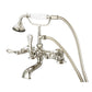 Vintage Classic Tub Faucet in Multi Finish With Lever and Cross Handles