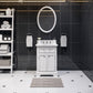 24 Inch Multi Color Bathroom Vanity, Mirror And Faucet, Derby Collection