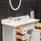 48 Inch Bathroom Vanity, Mirror And Faucet, Derby Collection