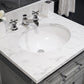24 Inch Multi Color Bathroom Vanity, Mirror And Faucet, Derby Collection