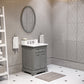 24 Inch Multi Color Bathroom Vanity, Mirror And Faucet, Derby Collection