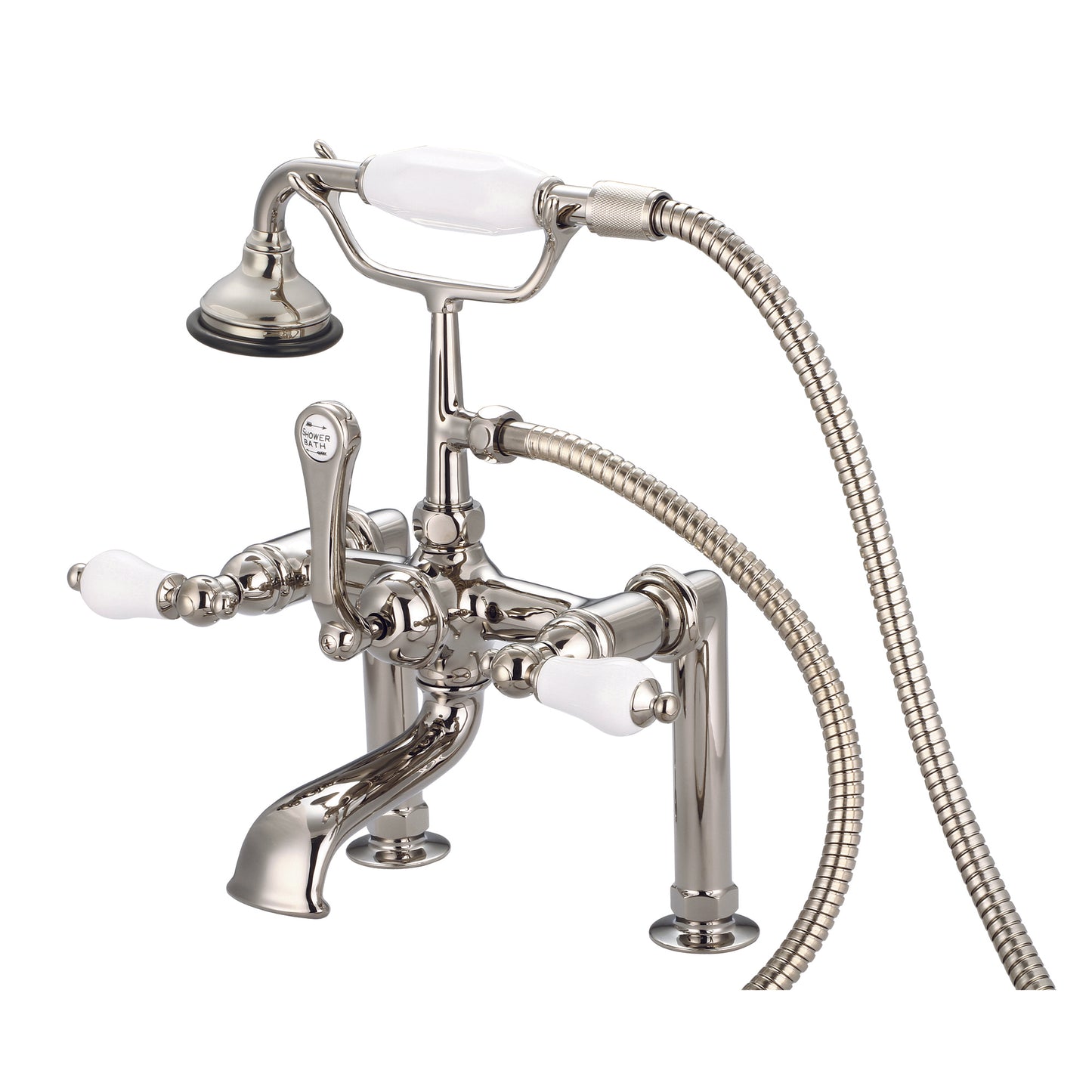 Vintage Classic Tub Faucet With Lever and Cross Handles