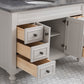 Potenza 48" Bathroom Vanity in Earl Grey with Blue Limestone Top set