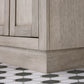 24 In. White Marble oak Vanity, Faucet and Mirror, Chestnut collection