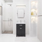 24 Inch Multi Color MDF Single Bowl Ceramics Top Vanity With Double Door From The MYRA Collection