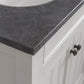Potenza 30" Bathroom Vanity in Earl Grey with Blue Limestone Top set