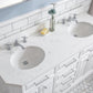 60" Palace Collection Quartz Carrara Bathroom Vanity Sets