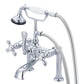 Vintage Classic Tub Faucet With Lever and Cross Handles
