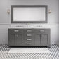 72 Inch Double Sink Bathroom Vanity set. The Madison Collection