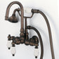 Vintage Classic Tub Faucet With Lever and Cross Handles