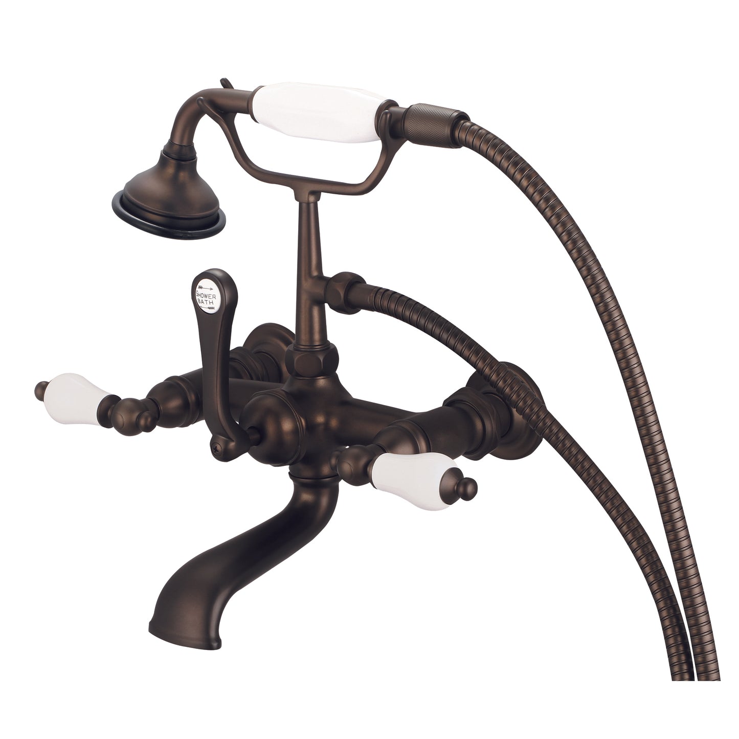 Vintage Classic Tub Faucet, Lever and Cross Handles
