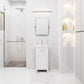 18 Inch Multi Color MDF Single Bowl Ceramics Top Vanity With Single Door From The MIA Collection