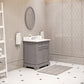 30 Inch Bathroom Vanity, Mirror And Faucet, Derby Collection