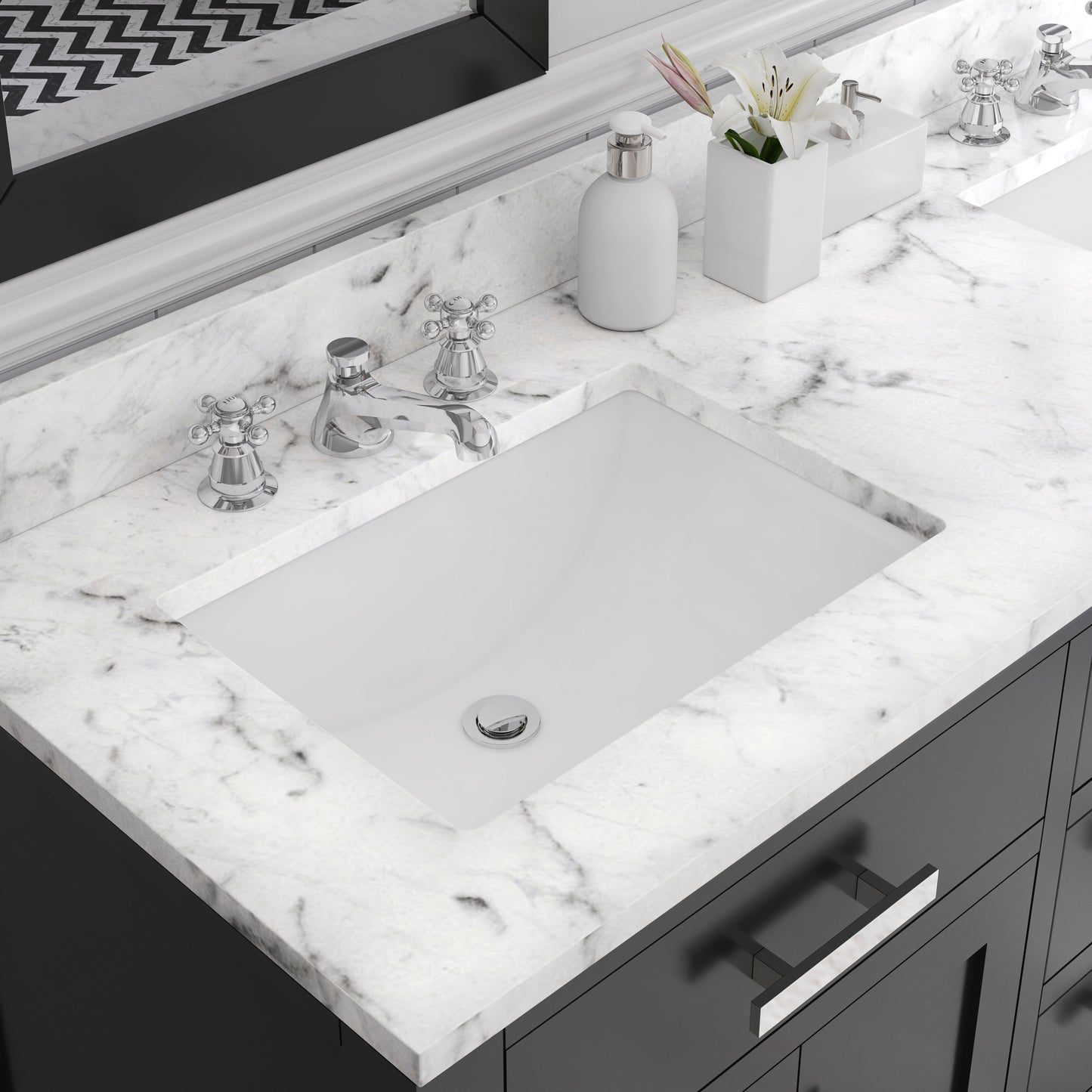 60 Inch Double Sink Bathroom Vanity set The Madison Collection
