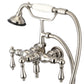 Vintage Classic Wall Mount Tub Faucet With Lever and Cross Handles