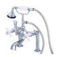 Vintage Classic Tub Faucet With Lever and Cross Handles