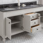 72 Inch Earl Grey Double Sink Bathroom Vanity With Mirrors. Potenza Collection