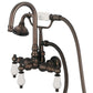 Vintage Classic Tub Faucet With Lever and Cross Handles