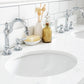 Queen 60-Inch Double Sink Quartz Carrara Vanity In Cashmere Grey set