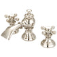 Satin Gold Waterfall and Modern Classic Widespread Lavatory F2-0013 Faucets With Pop-Up Drain