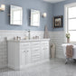 60" Palace Collection Quartz Carrara Bathroom Vanity Sets