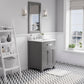 24 Inch Single Sink Bathroom Vanity With Mirror And Faucet From The Madison Collection