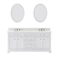 72 Inch Double Sink Bathroom Vanity, Mirrors And Faucets, Derby Collection