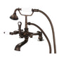 Vintage Classic Tub Faucet in Multi Finish With Lever and Cross Handles