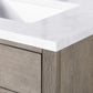 72 In. Double Sink Marble Countertop Vanity Oak with Faucets and Mirrors, Chestnut collection