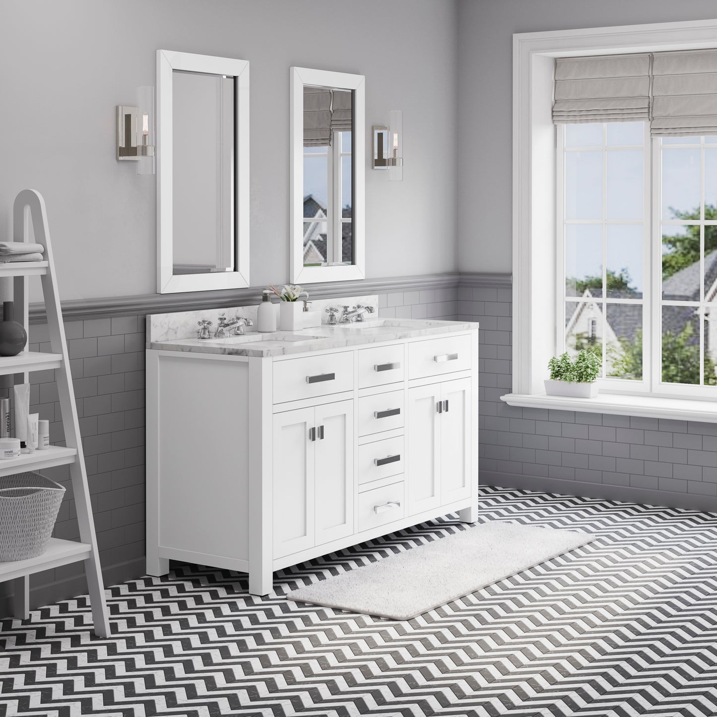 60 Inch Double Sink Bathroom Vanity set The Madison Collection