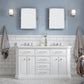 60" Palace Collection Quartz Carrara Bathroom Vanity Sets