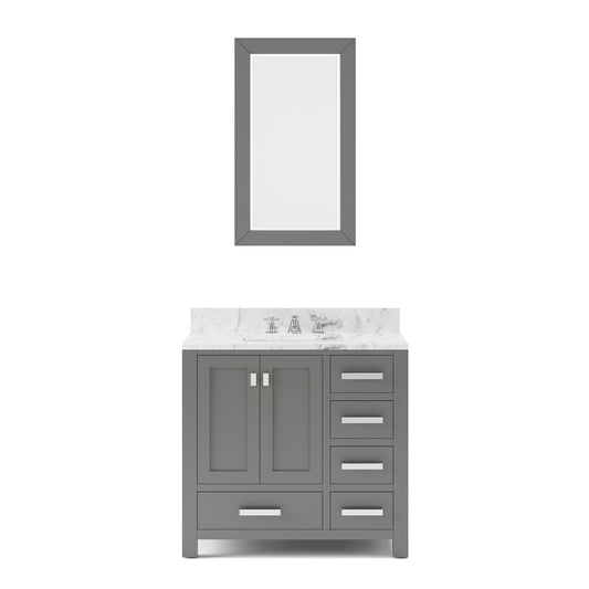 36 Inch Single Sink Bathroom Vanity set. The Madison Collection